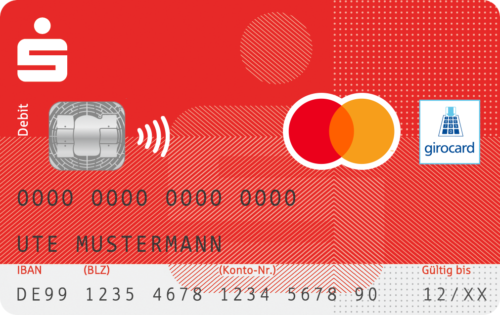 Bild einer Sparkassen-Card Debit Mastercard